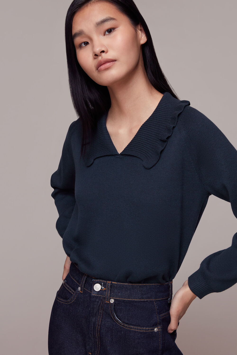 Frill Collar Sweater
